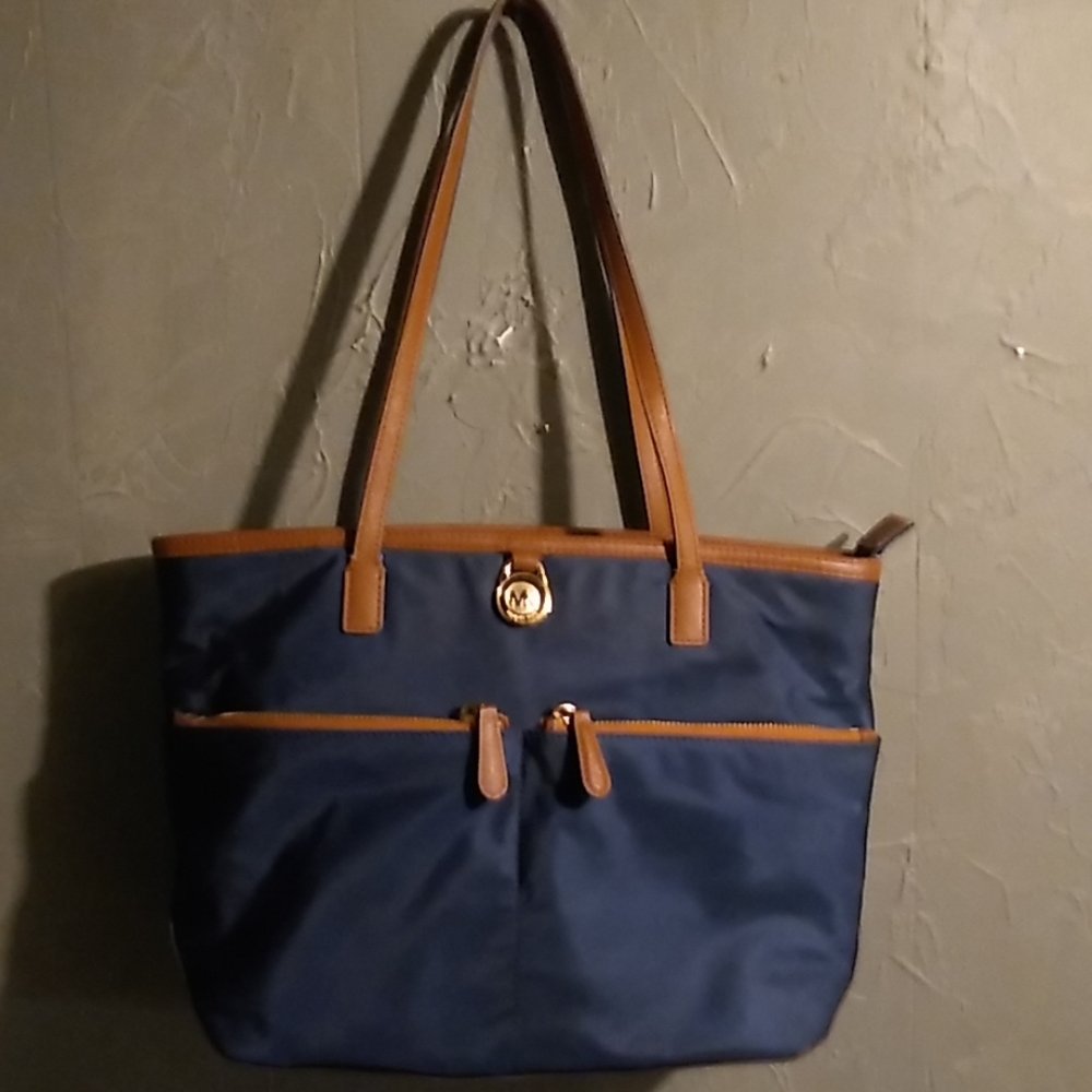 Michael Kors leather & canvas handbag